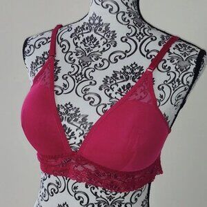 ABS Lightly Padded Lacey Bralette XL